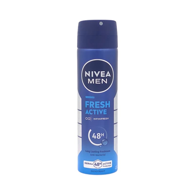 اسپری دئودورانت بدن مردانه نیوآ مدل فرش اکتیو (Nivea Men Fresh Active) – ۱۵۰ میلی‌لیتر