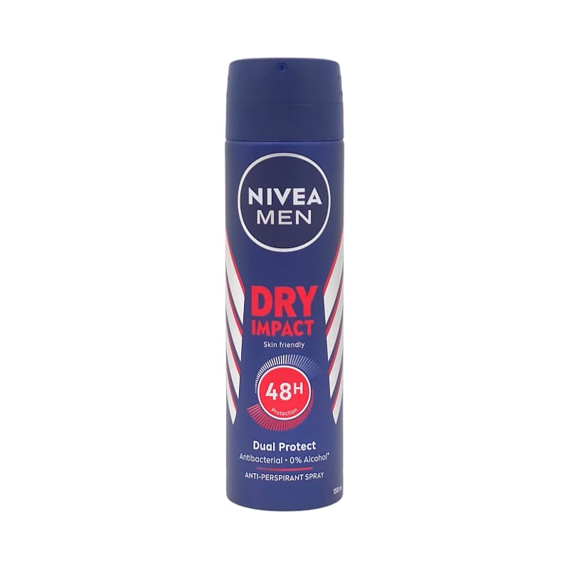 اسپری ضد تعریق بدن مردانه نیوآ مدل درای ایمپکت (Nivea Men Dry Impact) – ۱۵۰ میلیلیتر