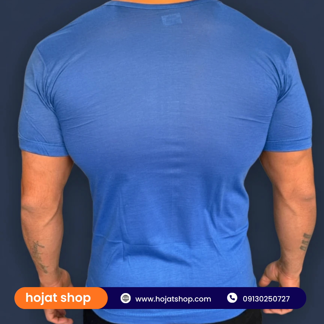 زیرپوش آستین دار یکرو یقه باز سه رنگ (طوسی+ سفید+ آبی) جین 12 عددی — تصویر ۴