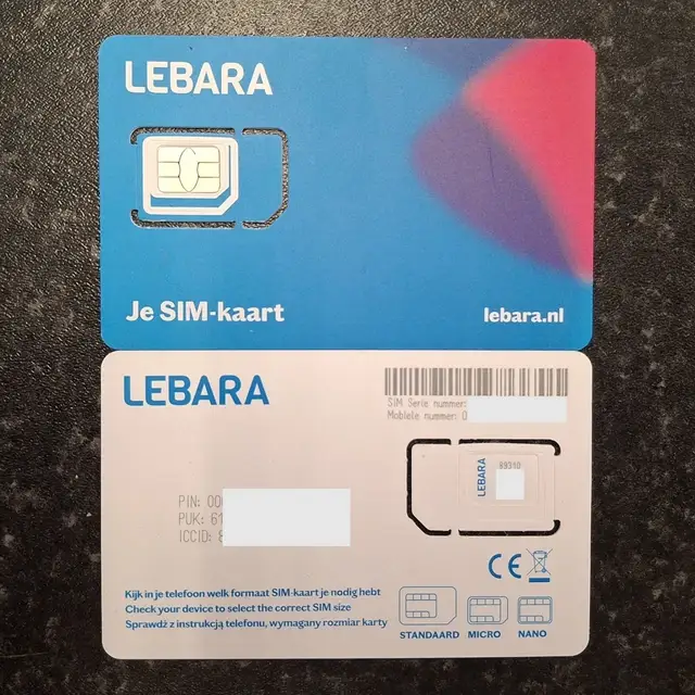 سیم کارت فیزیکی لبارا دانمارک با پیش شماره 45 – Lebara دائمی و مادام العمر — تصویر ۶