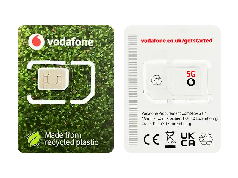 شارژ سیم کارت ودافون انگلیس | Vodafone — تصویر ۳