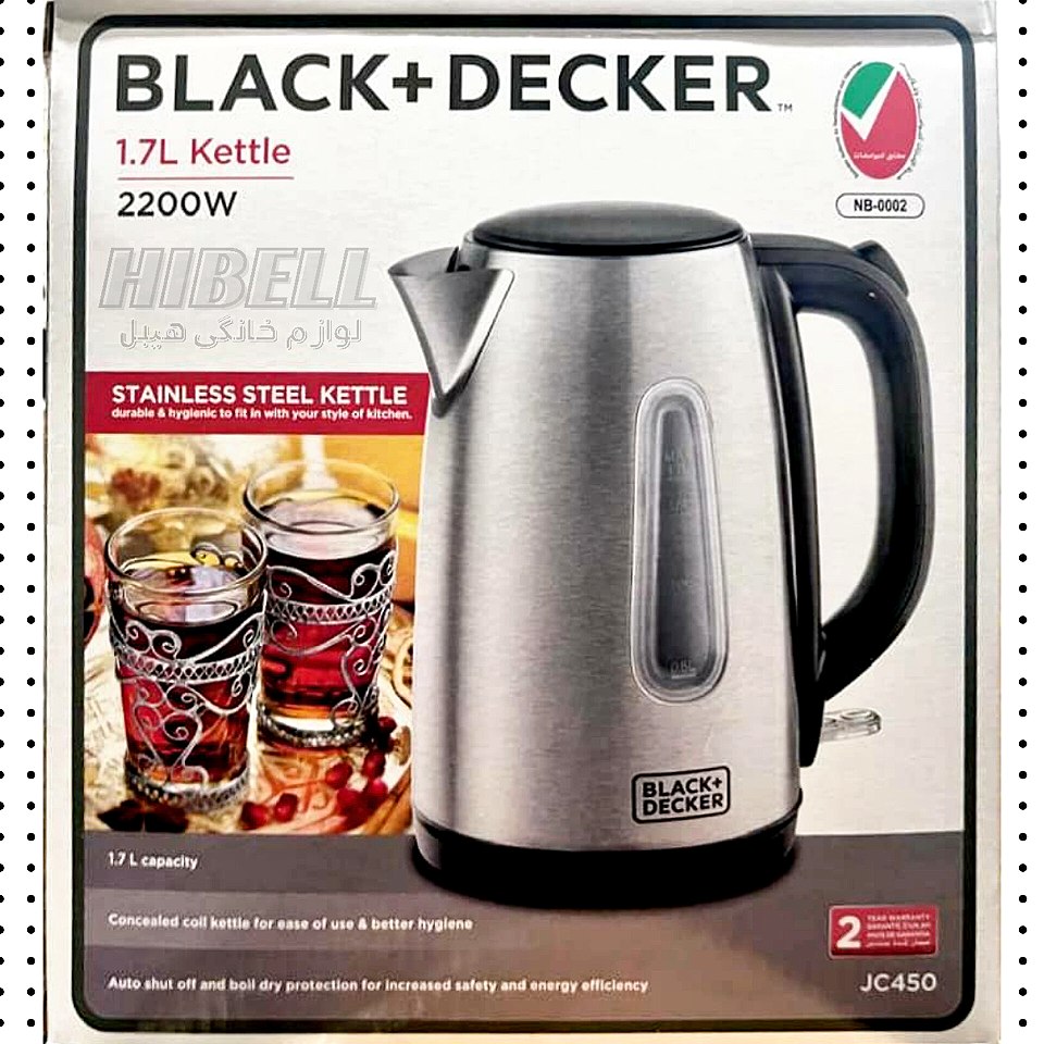 کتری برقی بلک اند دکر BLACK+DECKER مدل JC450 — تصویر ۲