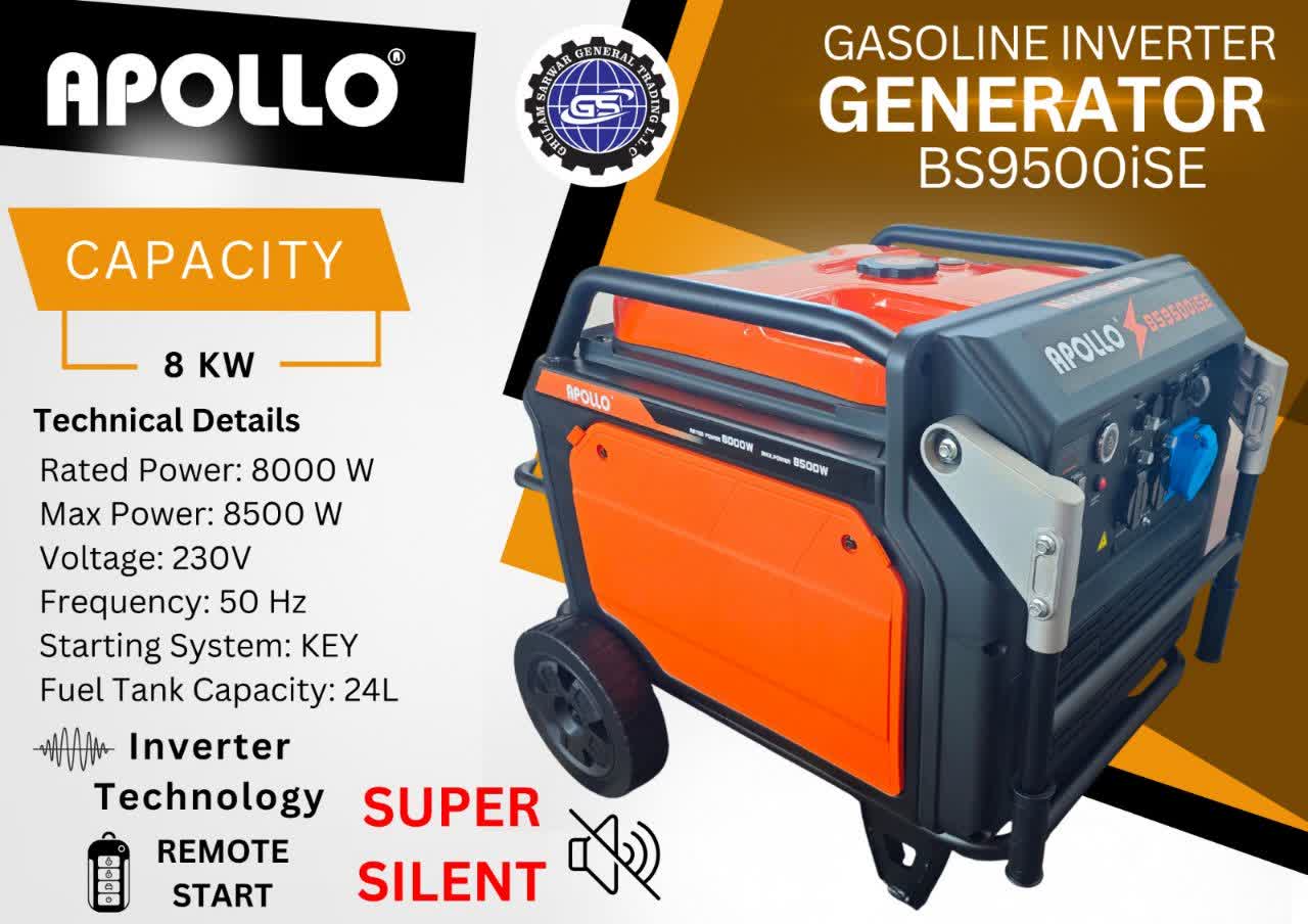 موتور برق ۸ کیلووات اینورتر APOLLO مدل BS9500iSE