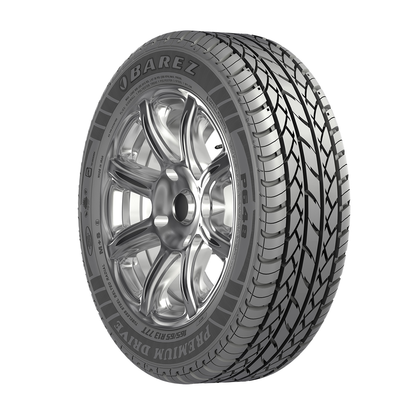 لاستیک بارز |سایز 165/65R13 | مدل P648 (PREMIUM DRIVE)-یک جفت (2 حلقه) — تصویر ۲