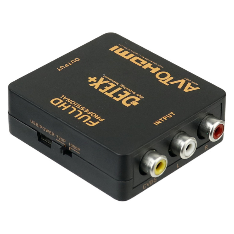 تبدیل AV به HDMI دیتکس پلاس +Detex | مبدل RCA به HDMI با پشتیبانی از 720p و 1080p — تصویر ۲