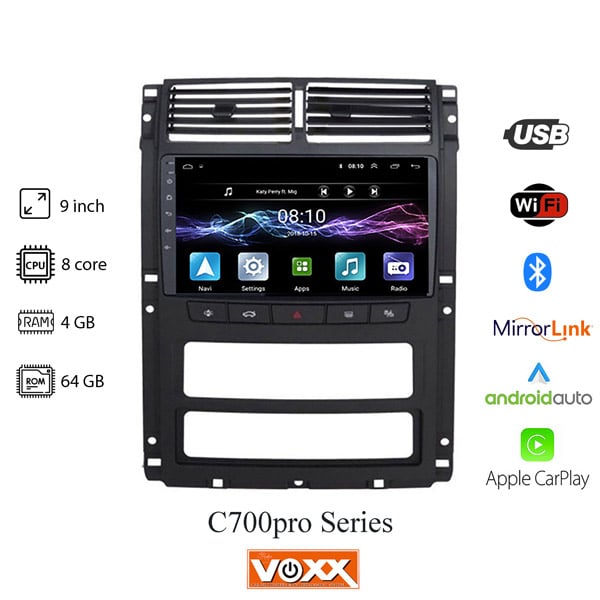 مانیتور پژو پارس داشبورد جدید برند ووکس مدل C700 Pro — تصویر ۲