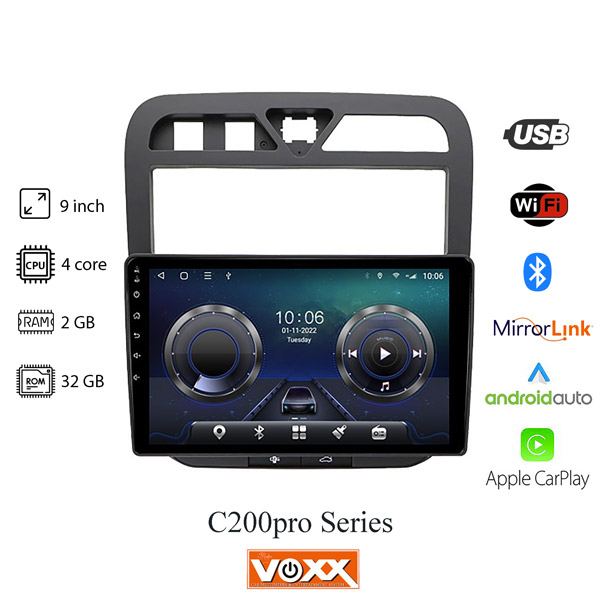 مانیتور پژو پارس داشبورد جدید برند ووکس مدل C200 Pro — تصویر ۳