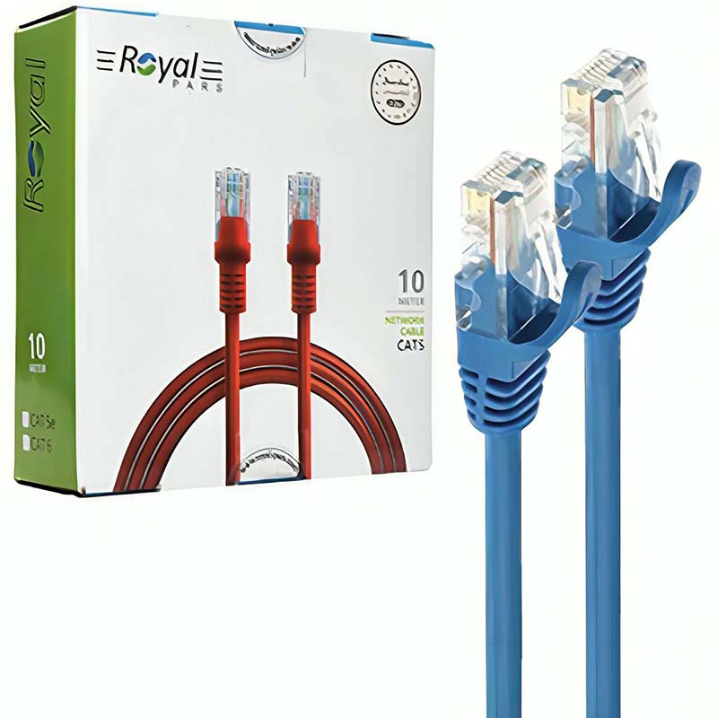 کابل شبکه Royal Cat5e 10m پک دار