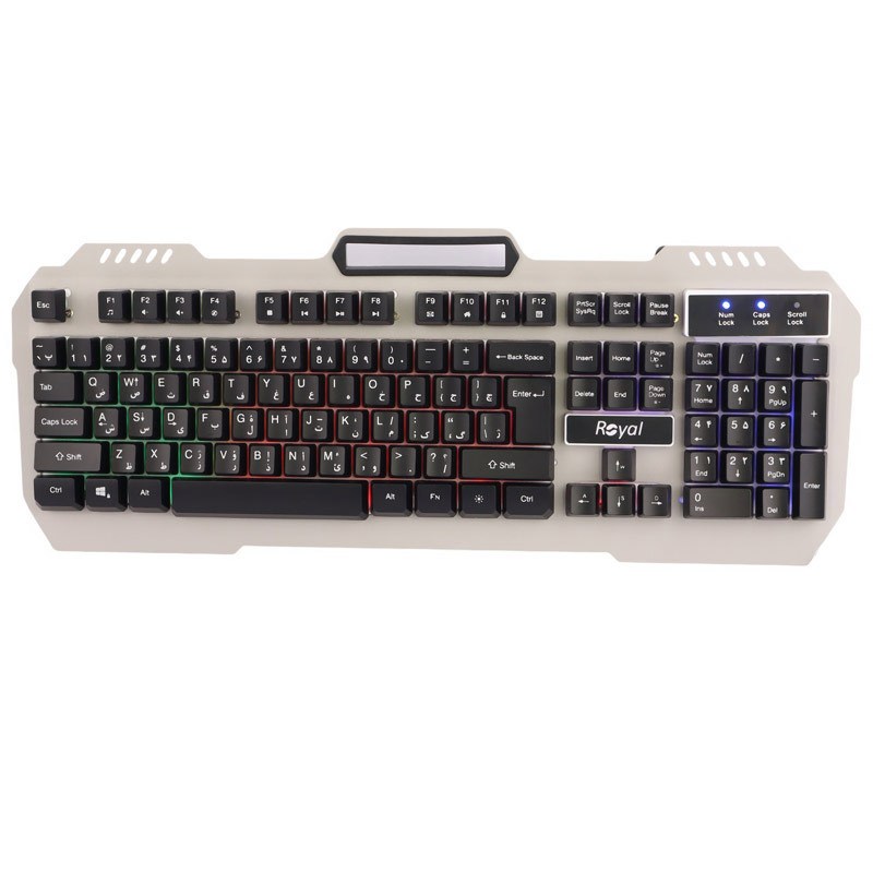 کیبورد گیمینگ سیمی رویال RKG-615