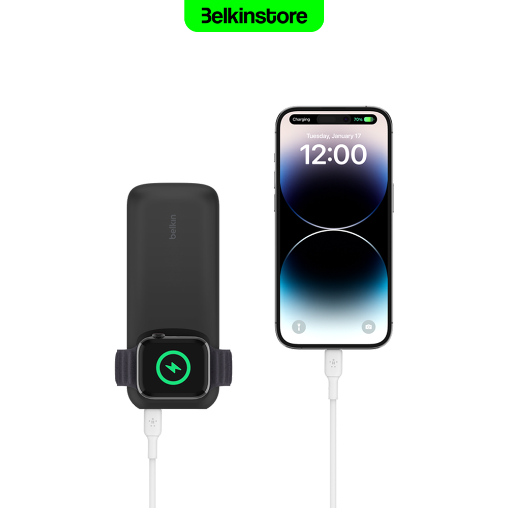 پاوربانک 10000 میلی آمپر وایرلس شارژر بلکین – BoostCharge pro – مدل BPD005btBK — تصویر ۶