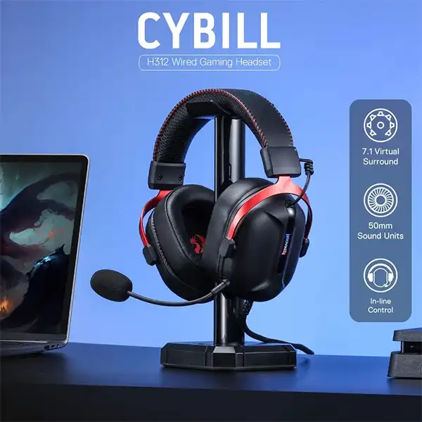 هدست گیمینگ ردراگون مدل Redragon Cybill H312 — تصویر ۴