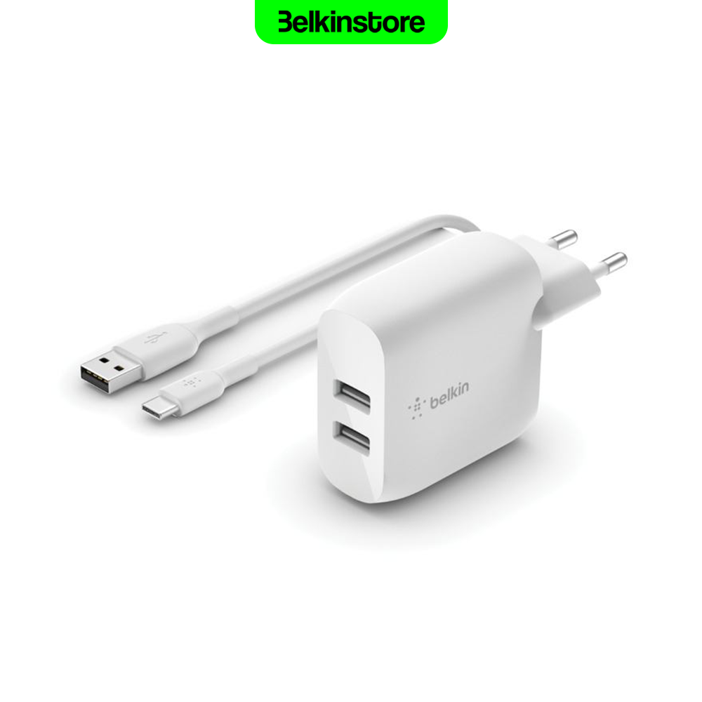 آداپتور 24وات با کابل USB-A به USB-C بلکین – BoostCharge – مدل WCE001vf1M