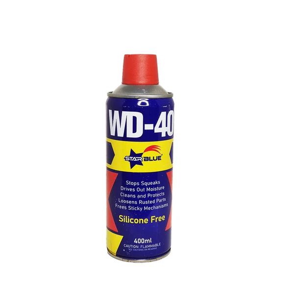 اسپری WD40 روان‌کننده صنعتی استار بلو مدل WD-40 مناسب قطعات فلزی، پیچ و مهره و جلوگیری از زنگ‌زدگی