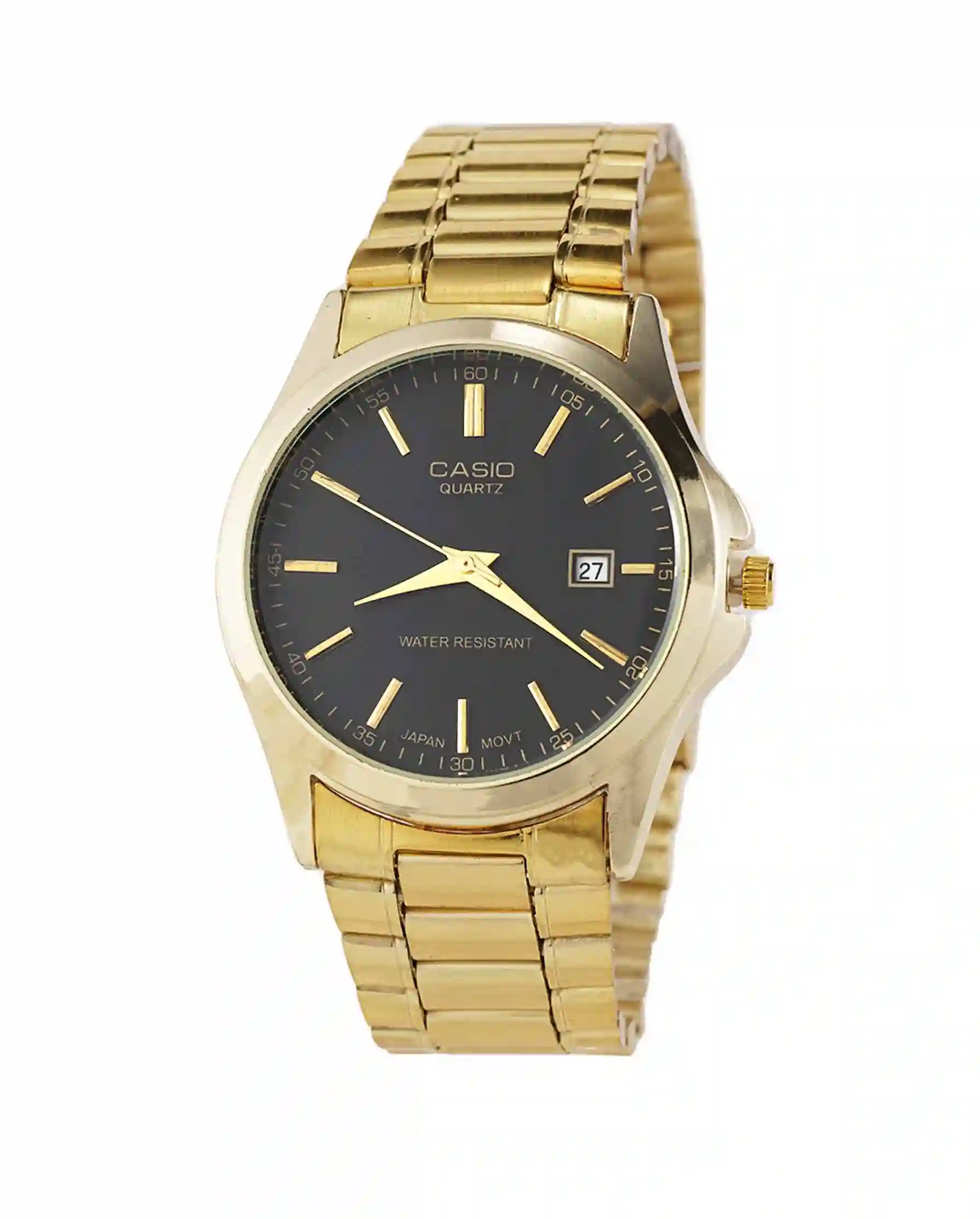 ساعت مچی مردانه کاسیو CASIO طلایی مدل 1215 — تصویر ۲