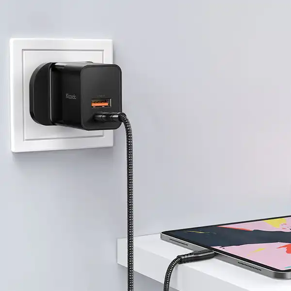 آداپتور 20 وات دو پورت با کابل تایپ سی به لایتنینگ مک دودو Mcdodo CH-1952 — تصویر ۶