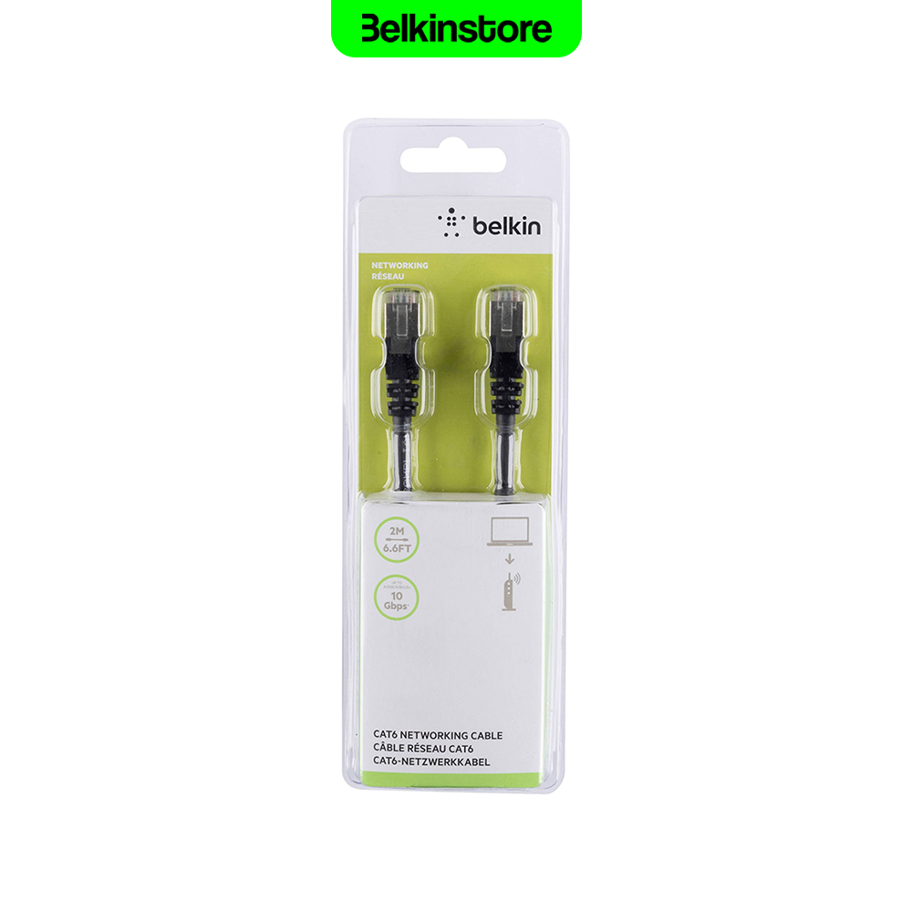کابل شبکه 2m Cat6 بلکین – Belkin Networking Cable – مدل A3L981bt02MBKHS — تصویر ۴