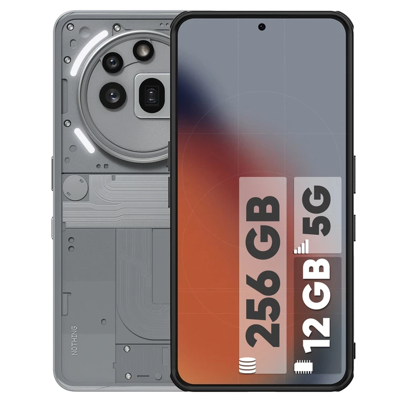 گوشی موبایل ناتینگ مدل Phone 3a Pro دو سیم کارت ظرفیت 256 گیگابایت و رم 12 گیگابایت گلوبال (UK) شرکتی با رجیستر — تصویر ۳