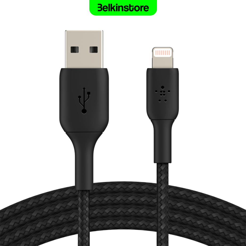 کابل لایتنینگ 2متری بلکین – Boost Charge Braided – مدل CAA002bt2M