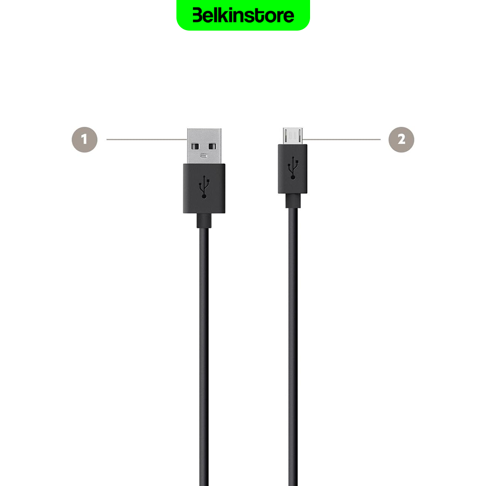 کابل میکرو یو اس بی 3متری بلکین – Mixit – مدل F2CU012bt3M — تصویر ۳