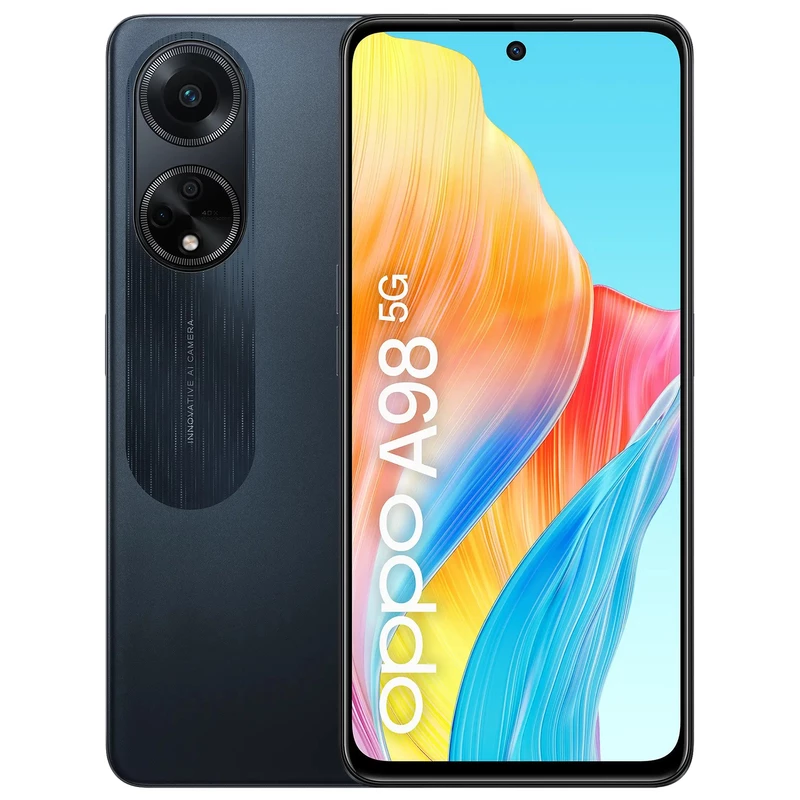 گوشی موبایل اوپو مدل oppo a98 5G ظرفیت 256 رم 8 ضمانت شرکتی ۶۷ وات همراه بیمه ایران — تصویر ۲