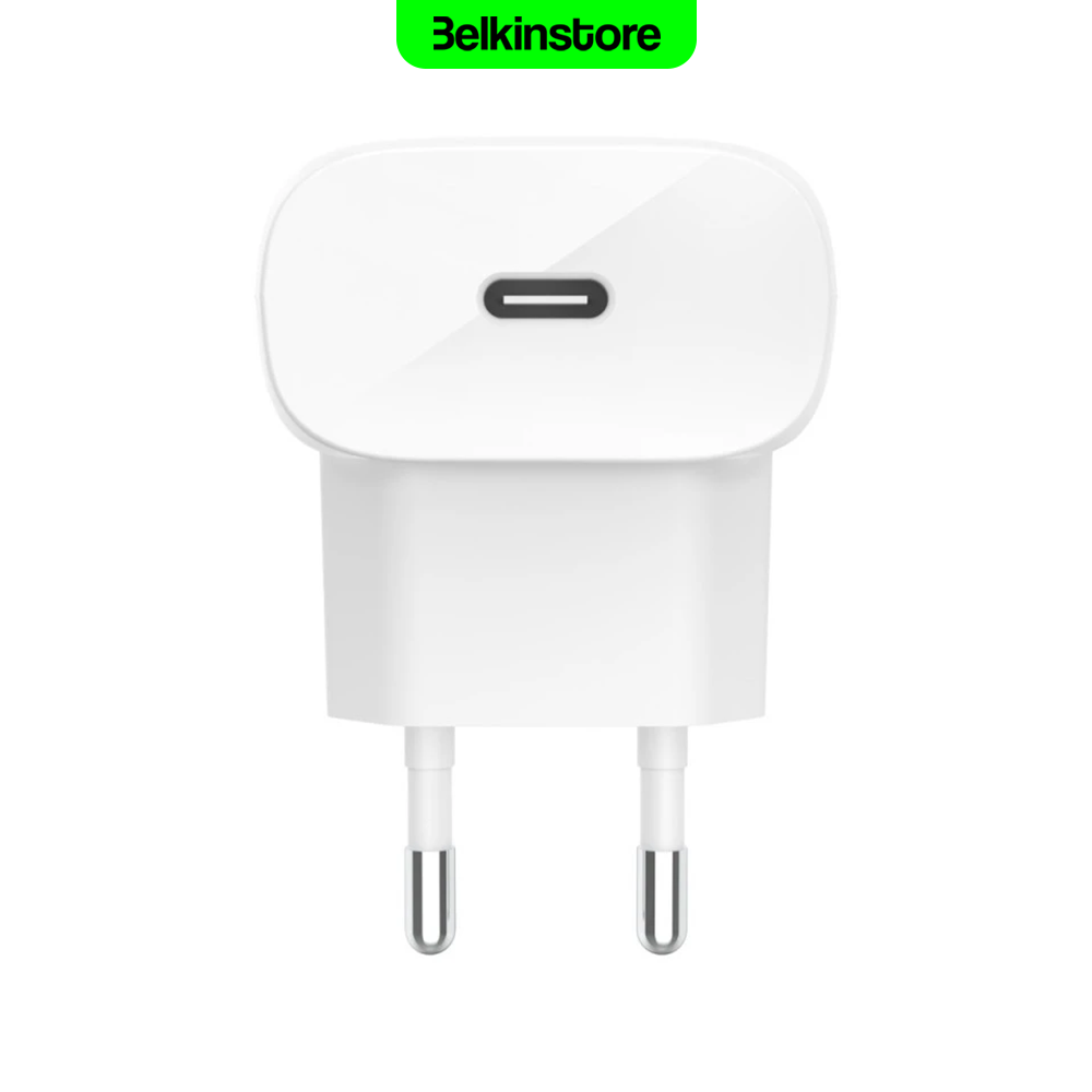 شارژ دیواری 20 وات + کابل لایتنینگ بلکین – BoostCharge PD USB-C – مدل WCA003vf04 — تصویر ۵