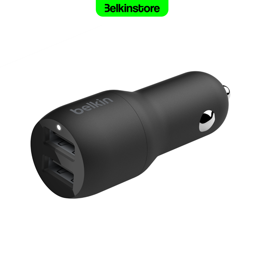 شارژر فندکی 24وات بلکین- Belkin BoostCharge Dual – مدل CCB001 — تصویر ۵