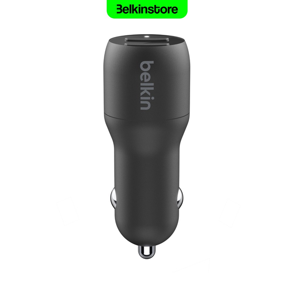 شارژر فندکی 24وات بلکین- Belkin BoostCharge Dual – مدل CCB001 — تصویر ۳