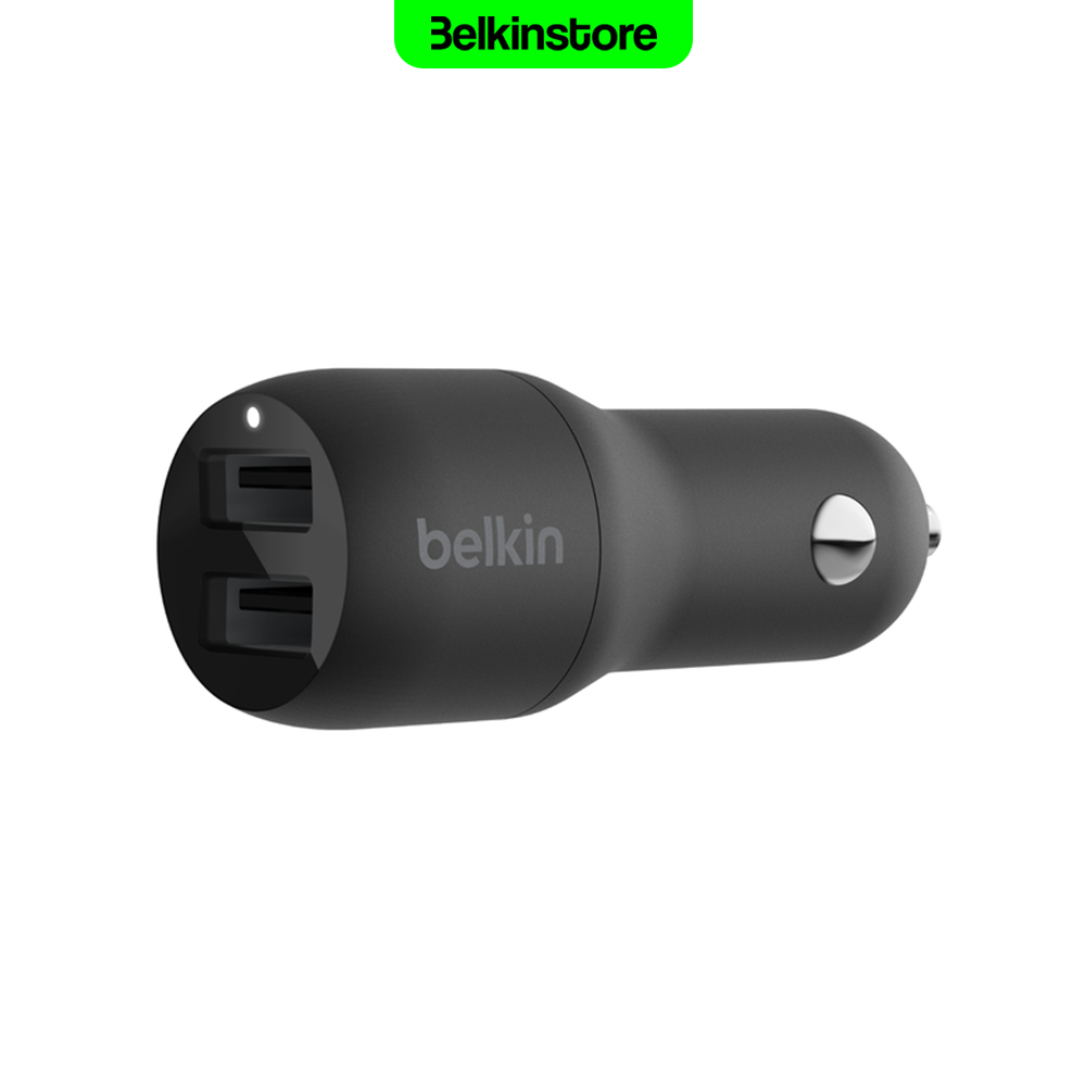 شارژر فندکی 24وات بلکین- Belkin BoostCharge Dual – مدل CCB001 — تصویر ۲