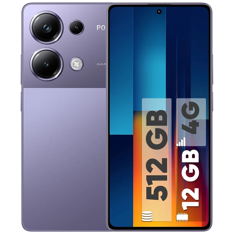 گوشی موبایل شیاومی مدل poco m 6 pro با حافظه 512 رام 12 پک و رام گلوبال اروپا ضمانت شرکتی