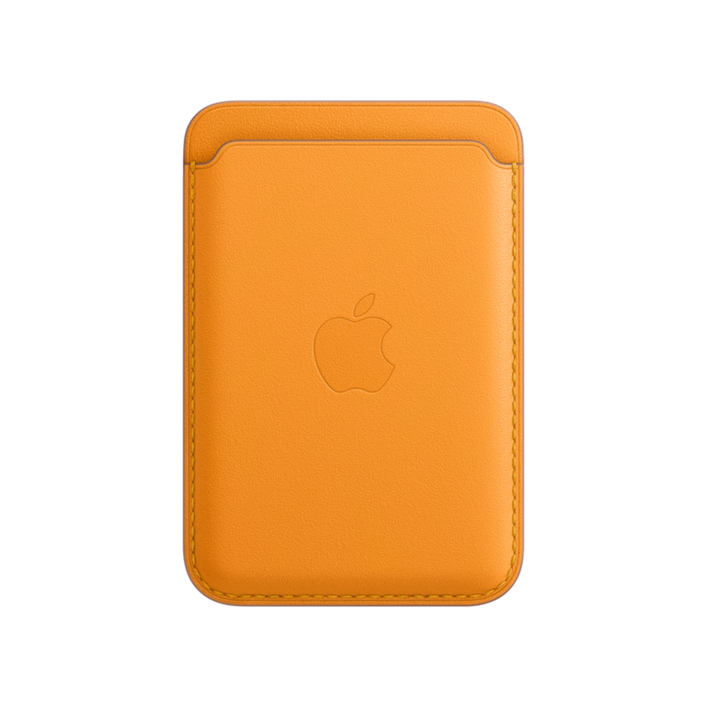 جاکارتی مگ سیف اپل مدل سیلیکونی رنگ خردلی Apple Magsafe Wallet