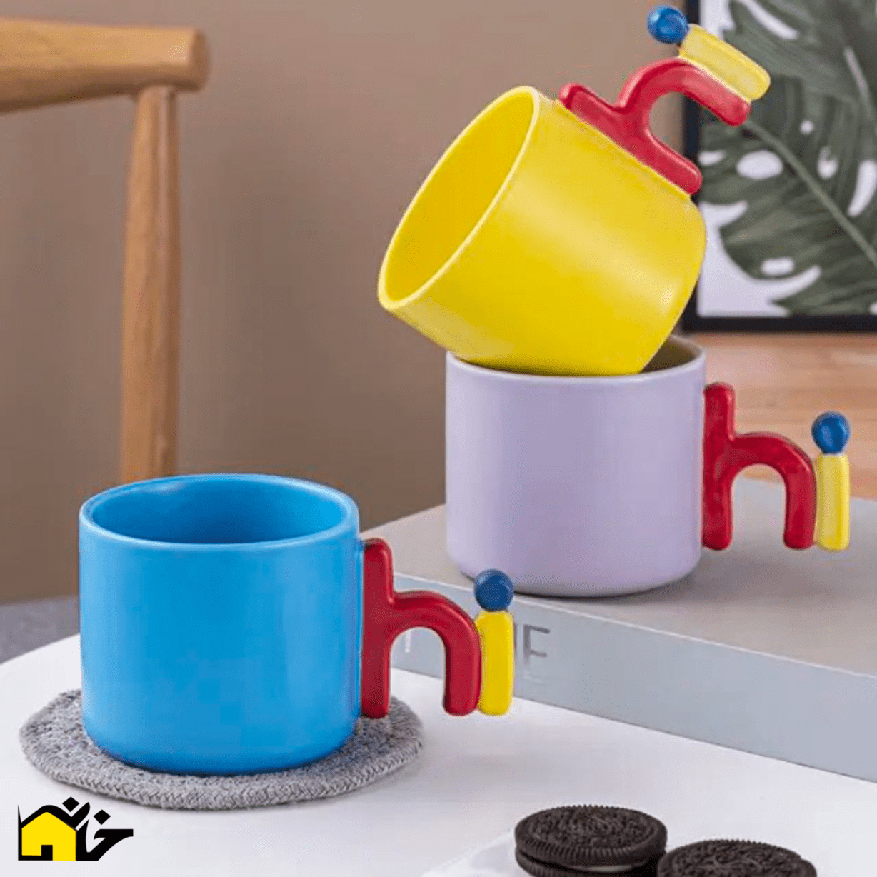 ماگ سرامیکی رنگی مدل hi