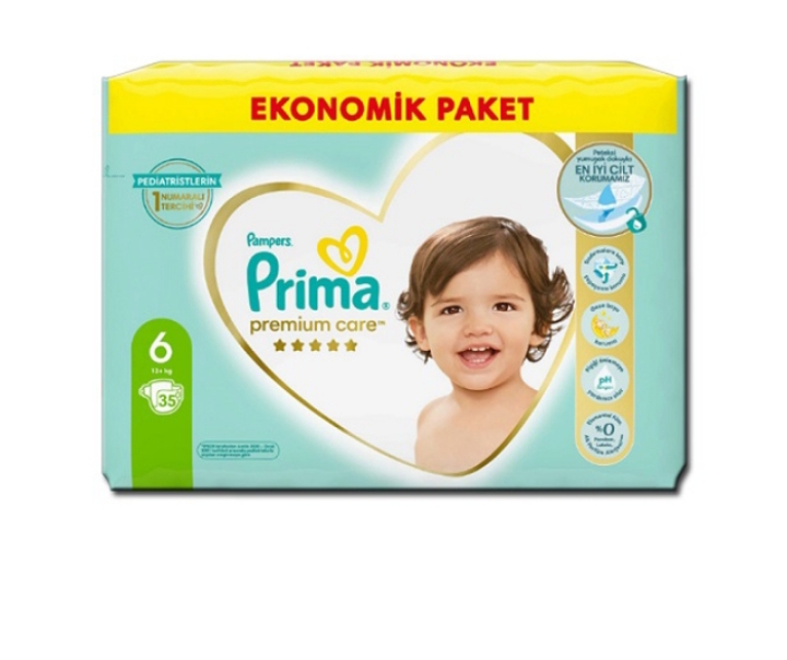 پوشک پریما سایز 6 بسته 35 عددی