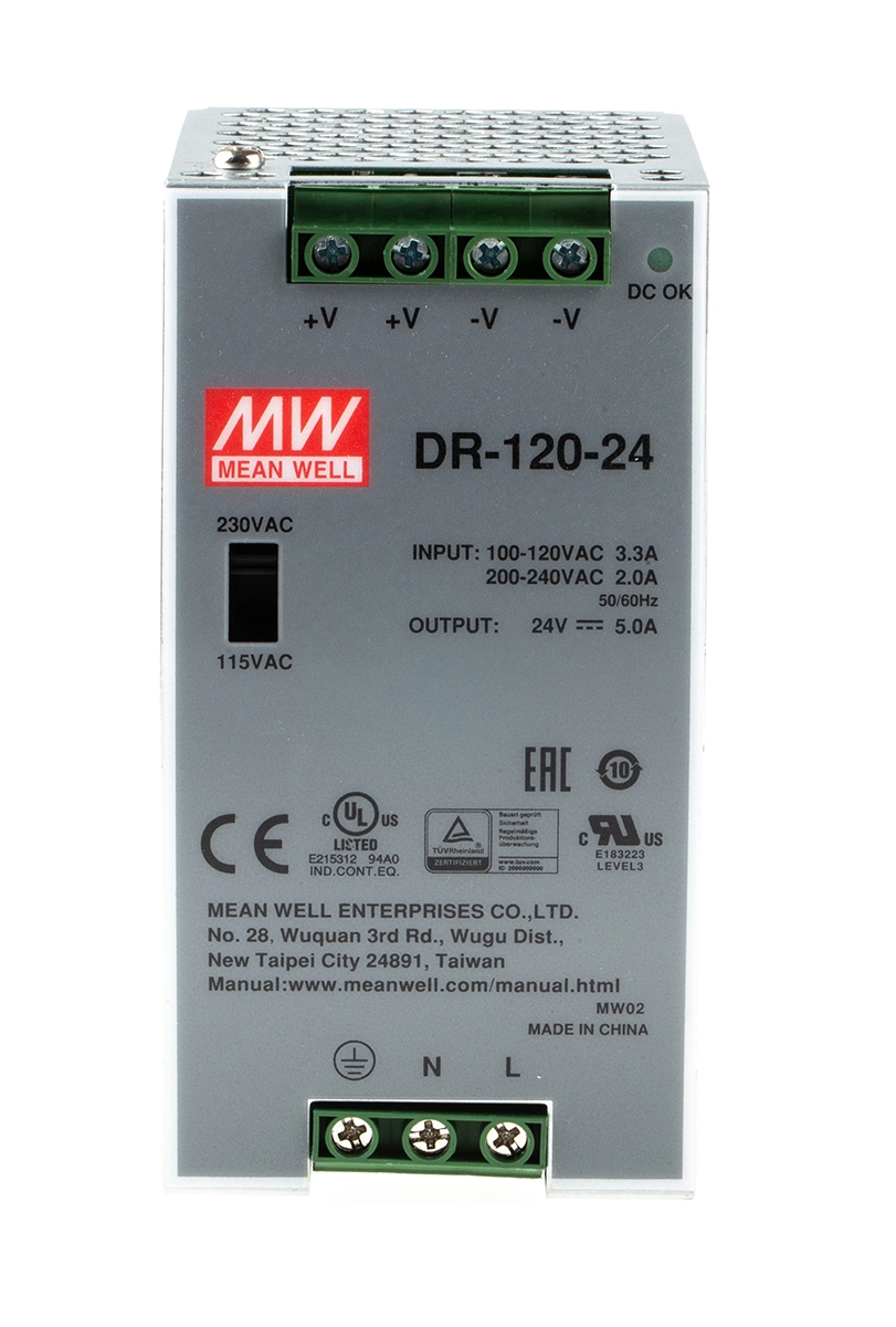 منبع تغذیه مینول DR-120-24 | خرید منبع تغذیه ریلی — تصویر ۴