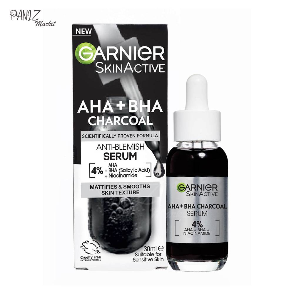 سرم لایه بردار زغال AHA+BHA گارنیر