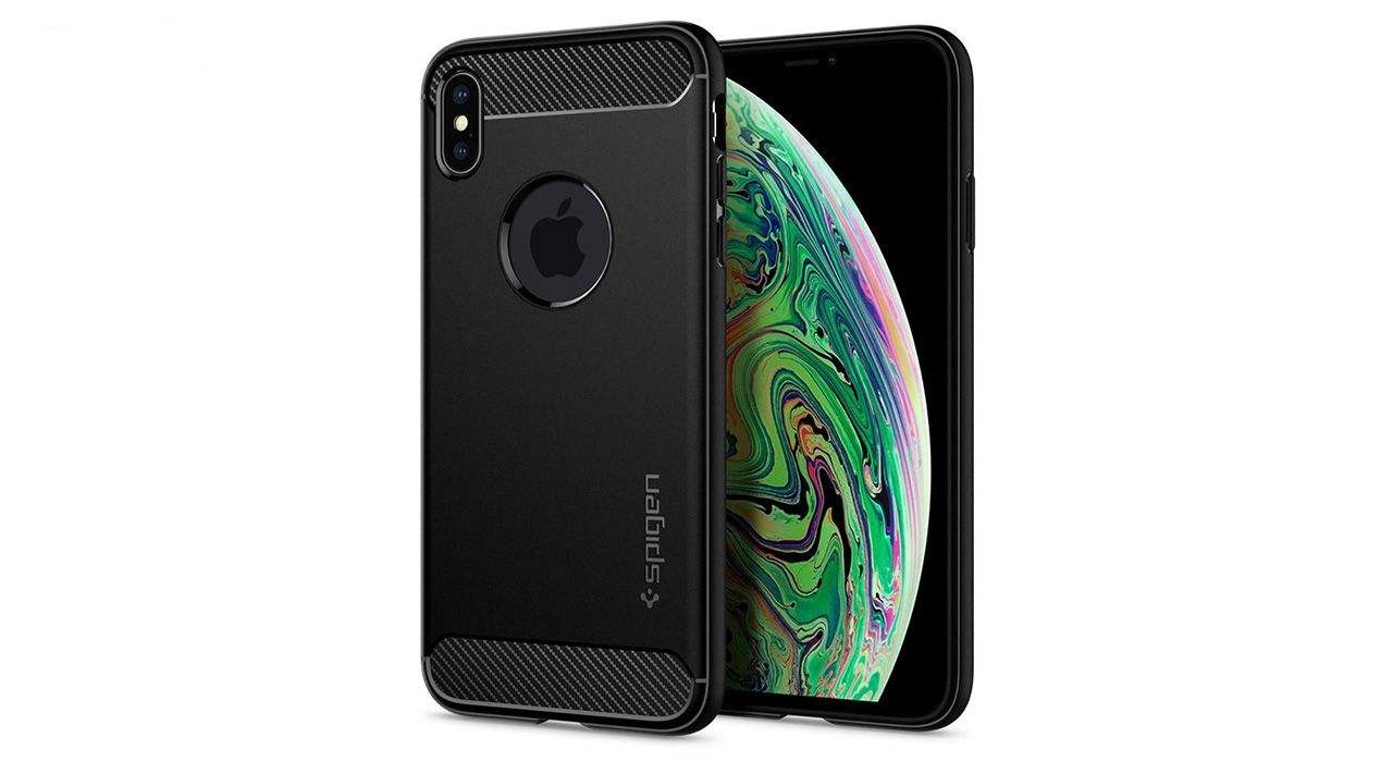 کاور اسپیگن مدل Rugged Armor مناسب برای گوشی موبایل اپل iPhone XS Max — تصویر ۲