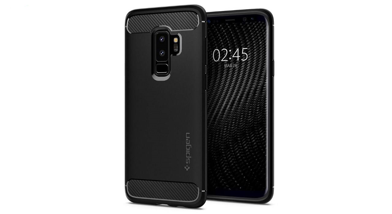 کاور اسپیگن مدل Case Rugged Armor مناسب برای گوشی موبایل سامسونگ Galaxy S9 Plus — تصویر ۲