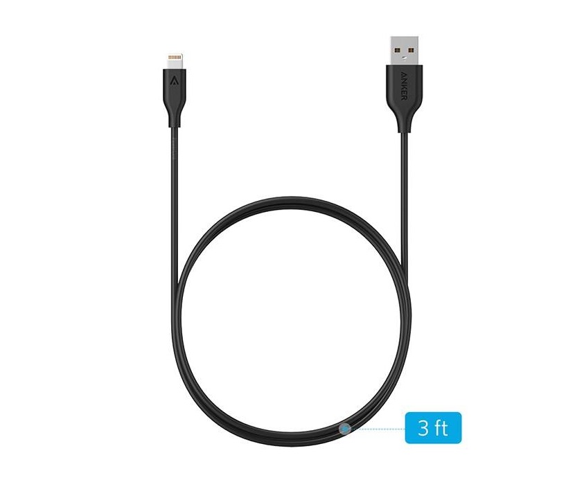کابل تبدیل USB به لایتنینگ انکر مدل A8111 PowerLine به طول ۹۰ سانتی متر — تصویر ۵