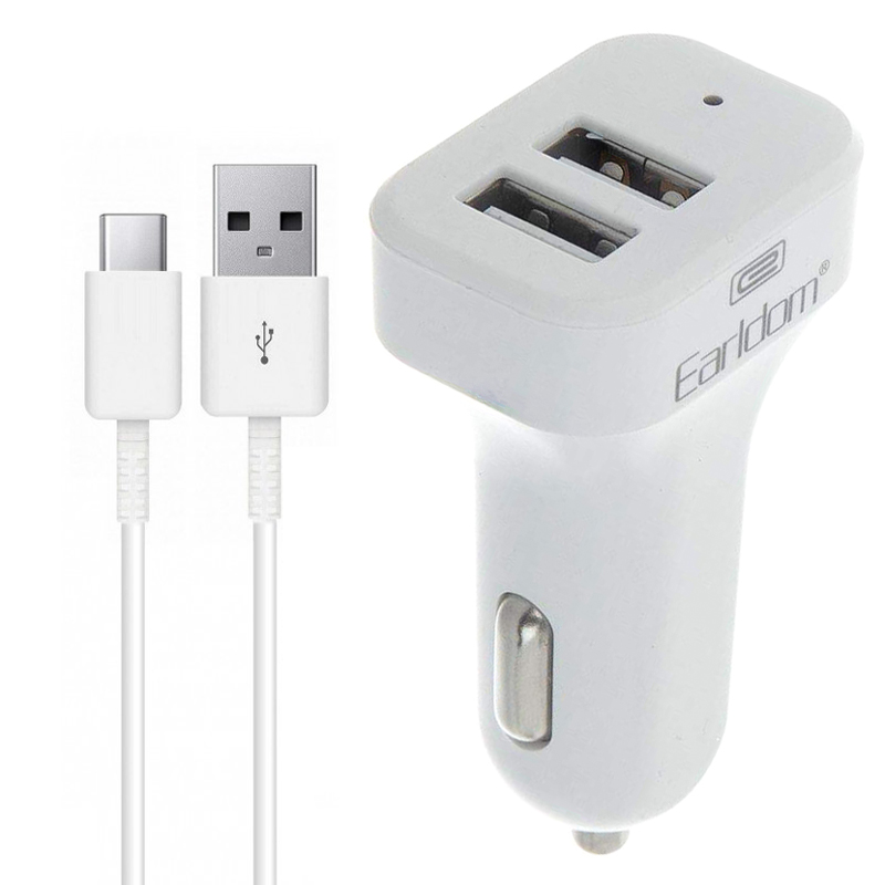 شارژر فندکی ارلدام مدل ES-131 به همراه کابل تبدیل Micro USB — تصویر ۲