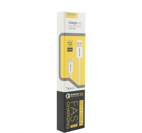 کابل تبدیل USB به USB-C کلومن مدل kd-14 طول ۱ متر — تصویر ۳