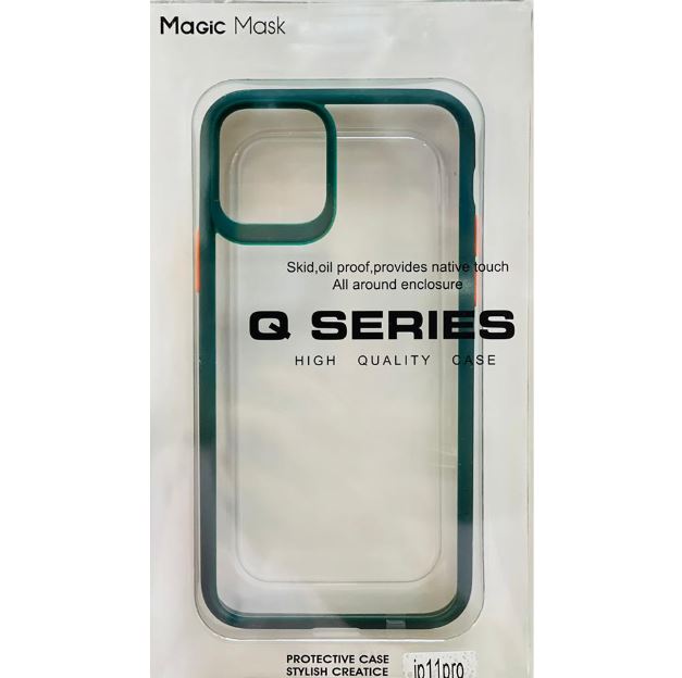 کاور Q Series مدل Magic Mask همراه با نوار محافظ دور لنز مناسب برای گوشی موبایل اپل IPhone 11 Pro — تصویر ۸