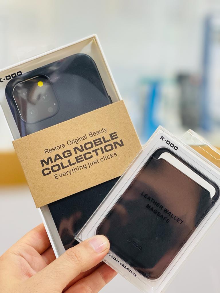 ست قاب چرم گوشی آیفون iPhone 12 ProMax مدل K.Doo MAG Noble به همراه Wallet Magsafe — تصویر ۷
