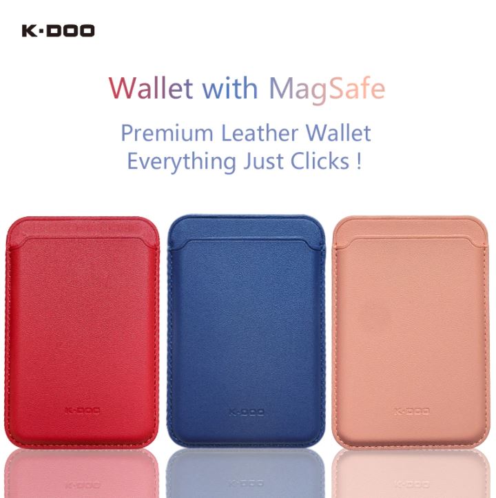 ست قاب چرم گوشی آیفون iPhone 12 ProMax مدل K.Doo MAG Noble به همراه Wallet Magsafe — تصویر ۴