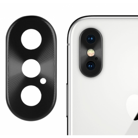 محافظ لنز فلزی دوربین موبایل اپل iPhone X / XS / XS MAX Alloy Lens Cap — تصویر ۲