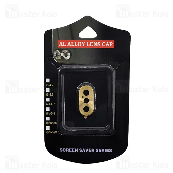 محافظ لنز فلزی دوربین موبایل اپل iPhone X / XS / XS MAX Alloy Lens Cap — تصویر ۳