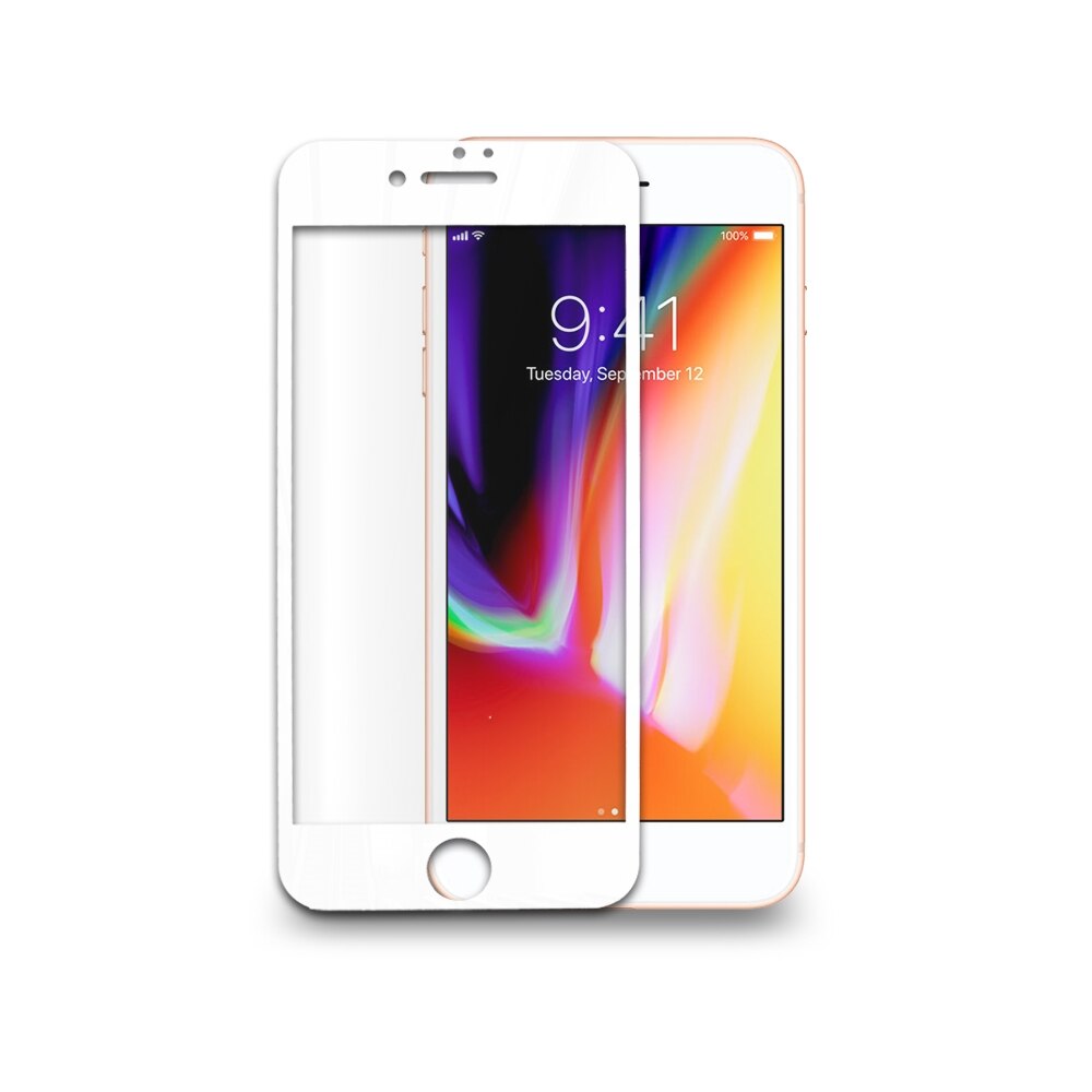 محافظ صفحه شیشه ای تمام صفحه آیفون Apple iPhone 7 Plus / 8 Plus 9D Glass — تصویر ۲