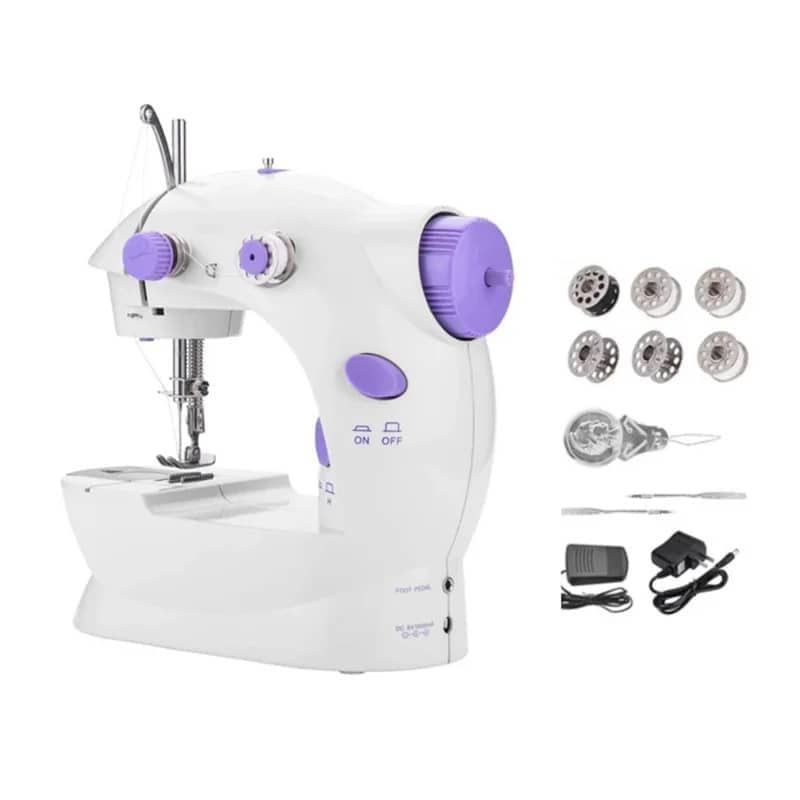 مینی چرخ خیاطی برقی و باتری خور قابل حمل SM-202A