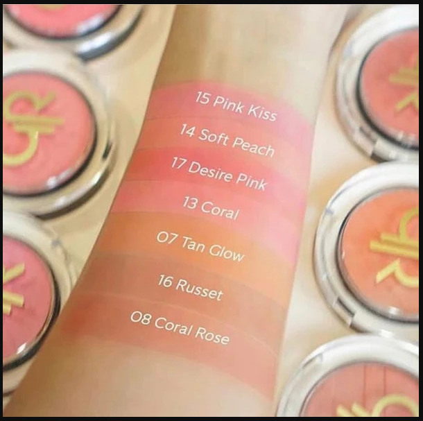 رژ گونه گلدن رز مدل Soft & Silky شماره 07 — تصویر ۵