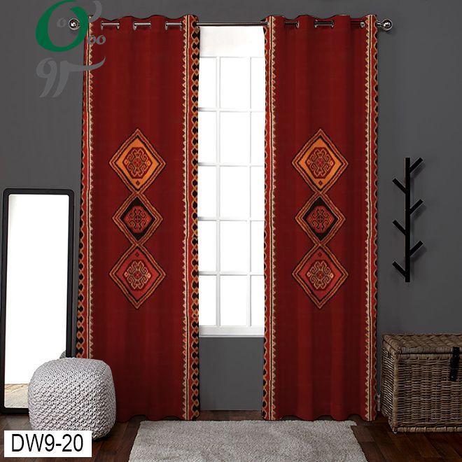 پرده پانچ طرح دار مدل گلیم کد DW9-20