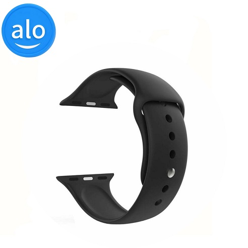 بند اپل واچ سیلیکونی سایز 38/40/41 مشکی — تصویر ۲