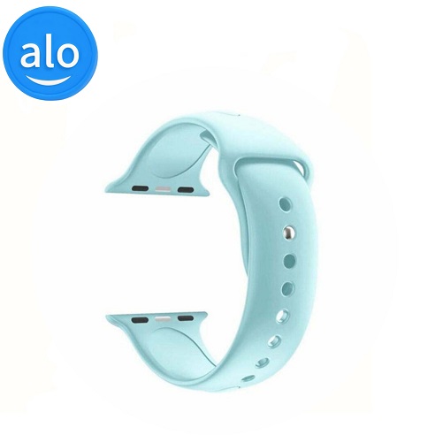 بند اپل واچ سیلیکونی سایز 42/44/45/49 سبزآبی